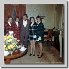 Jack Hawkins the actor, taken in New York, April 1973. Pauline is far right.